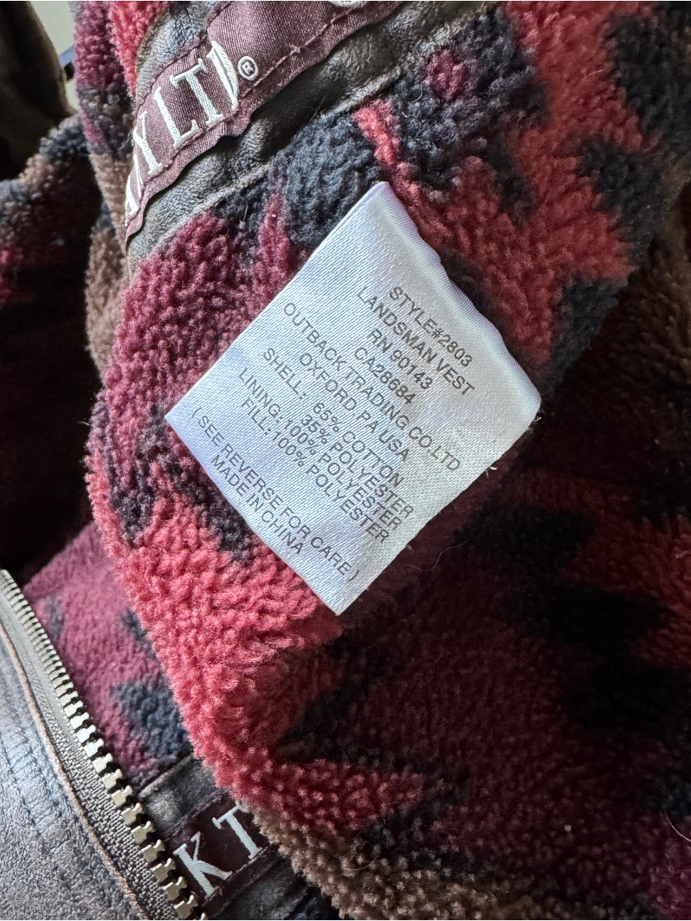 Outback Trading Company Men's Landsman Vest Size XL - Picture 7 of 10
